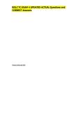 BOLC TC EXAM 4 UPDATED ACTUAL Questions and  CORRECT Answers 