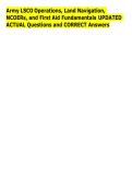 LSCO  Bundled Exam Questions WITH  CORRECT Answers