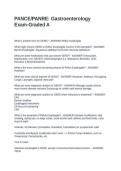 PANCE PANRE Gastroenterology Exam-Graded A