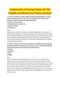 Fundamentals of Nursing Chapter 48&period;pdf &mdash; EXAM STUDY GUIDE 2026&sol;2027 ACCURATE QUESTIONS AND CORRECT DETAILED ANSWERS WITH RATIONALES &vert;&vert; 100&percnt; GUARANTEED PASS <BRAND NEW VERSION>
