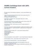 PANRE Cardiology Exam with 100&percnt; Correct Answers