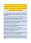 ATI Becoming a professional nurse&period;pdf &mdash; EXAM STUDY GUIDE 2026&sol;2027 ACCURATE QUESTIONS AND CORRECT DETAILED ANSWERS WITH RATIONALES &vert;&vert; 100&percnt; GUARANTEED PASS <BRAND NEW VERSION>