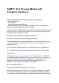 PANRE Test Review- Broad with Complete Solutions