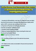 Certified Revenue Cycle Representative Exam Updated 2026 Assessment Questions & Answers With Rationales &vert; Instant Download