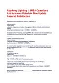 Roadway Lighting 1&colon; IMSA Questions And Answers Rated A&plus; New Update Assured Satisfaction