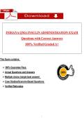 2026 INDIANA QMA INSULIN ADMINISTRATION EXAM Questions with Correct Answers 100&percnt; Verified Graded A&plus;