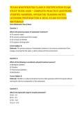 Texas Wastewater Class D Certification Exam Study Guide 2026 &ndash; Complete Practice Questions&comma; Verified Answers&comma; Operator Training Notes&comma; Licensing Preparation & Real Exam Success Materials