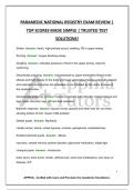 PARAMEDIC NATIONAL REGISTRY EXAM REVIEW &vert; TOP SCORES MADE SIMPLE &vert; TRUSTED TEST SOLUTIONS&excl;