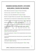 PARAMEDIC NATIONAL REGISTRY &vert; TOP SCORES MADE SIMPLE &vert; TRUSTED TEST SOLUTIONS