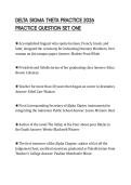 DELTA SIGMA THETA PRACTICE 2026 PRACTICE QUESTION SET ONE