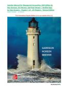 Solution Manual for Managerial Accounting&comma; 18th Edition by Ray Garrison&comma; Eric Noreen&comma; and Peter Brewer &vert; Chapter 1-16 &comma; All Chapters &comma; Verified Step-by-Step Answers &vert; Latest Revised Edition 