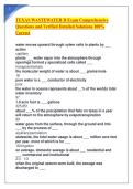 TEXAS WASTEWATER D Exam Comprehensive Questions and Verified Detailed Solutions 100&percnt; Correct