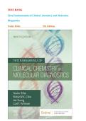 Test Bank - for Tietz Fundamentals of Clinical Chemistry and Molecular Diagnostics&comma; 9th Edition&comma; by Nader Rifai&comma; Chapter 1-49 &vert;All Chapters