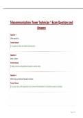 Telecommunications Tower Technician 1 Exam Questions and Answers&period;