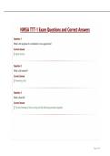 NWSA TTT-1 Exam Questions and Correct Answers