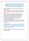 ADVANCED PATHOPHYSIOLOGY EXAM 2 NEWEST 2026&sol;2027 ACTUAL EXAM 260 QUESTIONS AND CORRECT DETAILED ANSWERS WITH RATIONALES &lpar;VERIFIED ANSWERS&rpar; &vert;ALREADY GRADED A&plus;