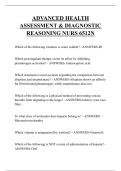 ADVANCED HEALTH ASSESSMENT & DIAGNOSTIC REASONING NURS 6512N  QUESTIONS AND ANSWERS 2026