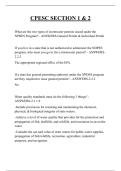 CPESC SECTION 1 & 2 QUESTIONS AND ANSWERS 2026