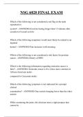 NSG 6020 FINAL EXAM QUESTIONS AND ANSWERS 2026