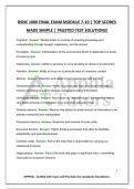 BSNC 1000 FINAL EXAM MODULE 7-10 &vert; TOP SCORES MADE SIMPLE &vert; TRUSTED TEST SOLUTIONS