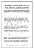 HESI DOSAGE CALCULATIONS PRACTICE EXAM &vert; TOP SCORES MADE SIMPLE &vert; TRUSTED TEST SOLUTIONS