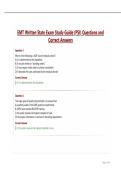EMT Written State Exam Study Guide &lpar;PSI&rpar; Questions and Correct Answers&period;