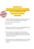 NVCC RAD 105 Final  Comprehensive Resource To Help You Ace 2026-2027  Includes Frequently Tested Questions With ELABORATED  100&percnt; Correct COMPLETE SOLUTIONS  Guaranteed Pass First Attempt&excl;&excl;  Current Update&excl;&excl;