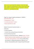 WGU D119&sol; D119 PEDIATRIC PRIMARY CARE TEST BANK 2026 &vert; OBJECTIVE ASSESSMENT & FINAL EXAM QUESTIONS AND CORRECT ANSWERS &vert; NEWEST 2026&sol;2027 UPDATE &vert; GRADED A&plus; &vert; GUARANTEED PASS&period;