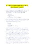 ATI Mobility Exam Study Guide Practice Questions and Solutions