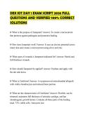 DEX IOT DAY 1 EXAM SCRIPT 2026 FULL QUESTIONS AND VERIFIED 100&percnt; CORRECT SOLUTIONS