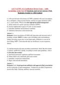 AACN ACNPC-AG Certification Review Exam &ndash; Adult-Gerontology Acute Care NP Questions and Correct Answers With Rationales Graded A&plus;&vert; 2026 Updated