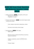 NURS 480 Exam Study Questions  with Elaborate Answers &vert; Latest  Edition 