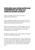DISCIPLINED AGILE SCRUM MASTER DASM COMPREHENSIVE TEST BANK 2026 COMPLETE ANSWERS ACCURATE