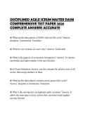 DISCIPLINED AGILE SCRUM MASTER DASM COMPREHENSIVE TEST PAPER 2026 COMPLETE ANSWERS ACCURATE
