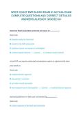 West Coast EMT Block Exam &num;1 Actual Exam&comma; Complete Questions and Correct Detailed Answers&comma; A&plus; Graded 2026&sol;2027