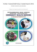 Latest Test Bank - Community Health Nursing&colon; A Canadian Perspective&comma; 5th Ed&period; By Stamler&comma; Yiu&comma; Dosani&comma; Etowa&comma; and van Daalen-Smith&period; &lpar;All Chapters &vert; Latest Canadian Content &vert; Exam-Focused & Verified Answers&rpar;