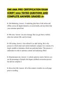 DMI AMA PRO CERTIFICATION EXAM SCRIPT 2026 TESTED QUESTIONS AND COMPLETE ANSWERS GRADED A&plus;