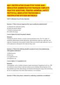 MAP Certification Exam Study Guide 2026 &ndash; Medication Administration Program Complete Practice Questions&comma; Verified Answers&comma; Safety Protocols&comma; Medication Procedures & Certification Success Materials