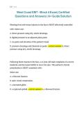 West Coast EMT &ndash; Block 4 Exam&comma; Certified Questions and Answers&comma; A&plus; Guide Solution 2026&sol;2027
