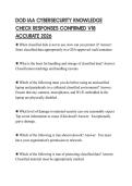 DOD IAA CYBERSECURITY KNOWLEDGE CHECK RESPONSES CONFIRMED V18 ACCURATE 2026