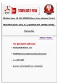 Study Bundle - NR 509&sol; NR509 FINAL EXAM NEWEST&  Midterm Exam Advanced Physical Assessment Questions with Verified Answers &lpar;Latest 2026&sol; 2027&rpar;