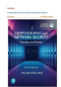 Test Bank - Cryptography and Network Security&colon; Principles and Practice&comma; 8th edition by William Stallings&comma; All Chapters&vert;&vert;Latest 2026&period;