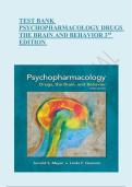 TEST BANK PSYCHOPHARMACOLOGY DRUGS THE BRAIN AND BEHAVIOR 3rd EDITION