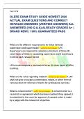OLERE EXAM STUDY GUIDE NEWEST 2026 ACTUAL EXAM QUESTIONS AND CORRECT DETAILED ANSWERS &lpar;VERIFIED ANSWERS&rpar; ALL ANSWERED &lbrace;190 Q & A&rcub; ALREADY GRADED A&plus; &vert; BRAND NEW&excl; &vert; 100&percnt; GUARANTEED PASS