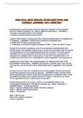 NEW CDCA ADEX MANUAL EXAM QUESTIONS AND CORRECT ANSWERS 100&percnt; VERIFIED&excl;&excl;