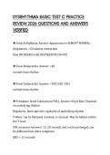 DYSRHYTHMIA BASIC TEST C PRACTICE REVIEW 2026 QUESTIONS AND ANSWERS VERIFIED