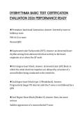 DYSRHYTHMIA BASIC TEST CERTIFICATION EVALUATION 2026 PERFORMANCE READY