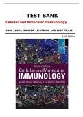 Cellular and Molecular Immunology Test Bank 10th Edition &vert; Abbas&comma; Lichtman & Pillai