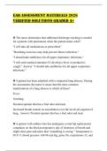 EAQ ASSESSMENT MATERIALS 2026 VERIFIED SOLUTIONS GRADED A&plus;