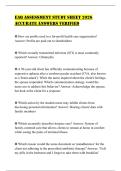 EAQ ASSESSMENT STUDY SHEET 2026 ACCURATE ANSWERS VERIFIED